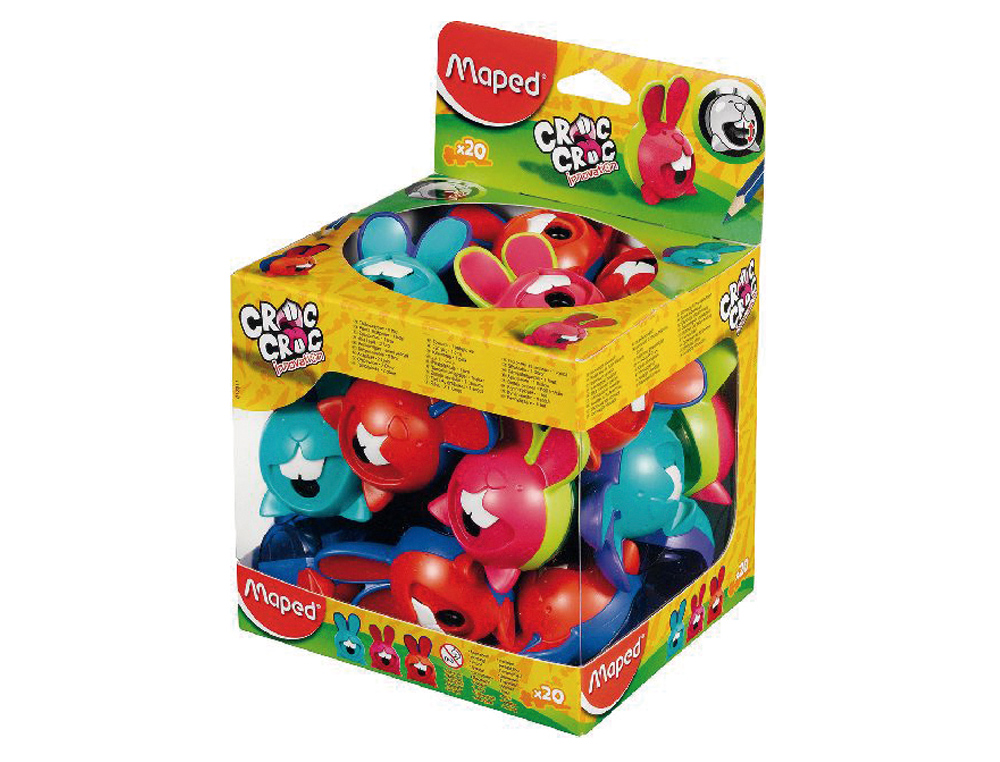 Apara lapis maped plastico croc croc inno 1 uso (20 unidades) ( Imagem 2 de 4 ) - Preview