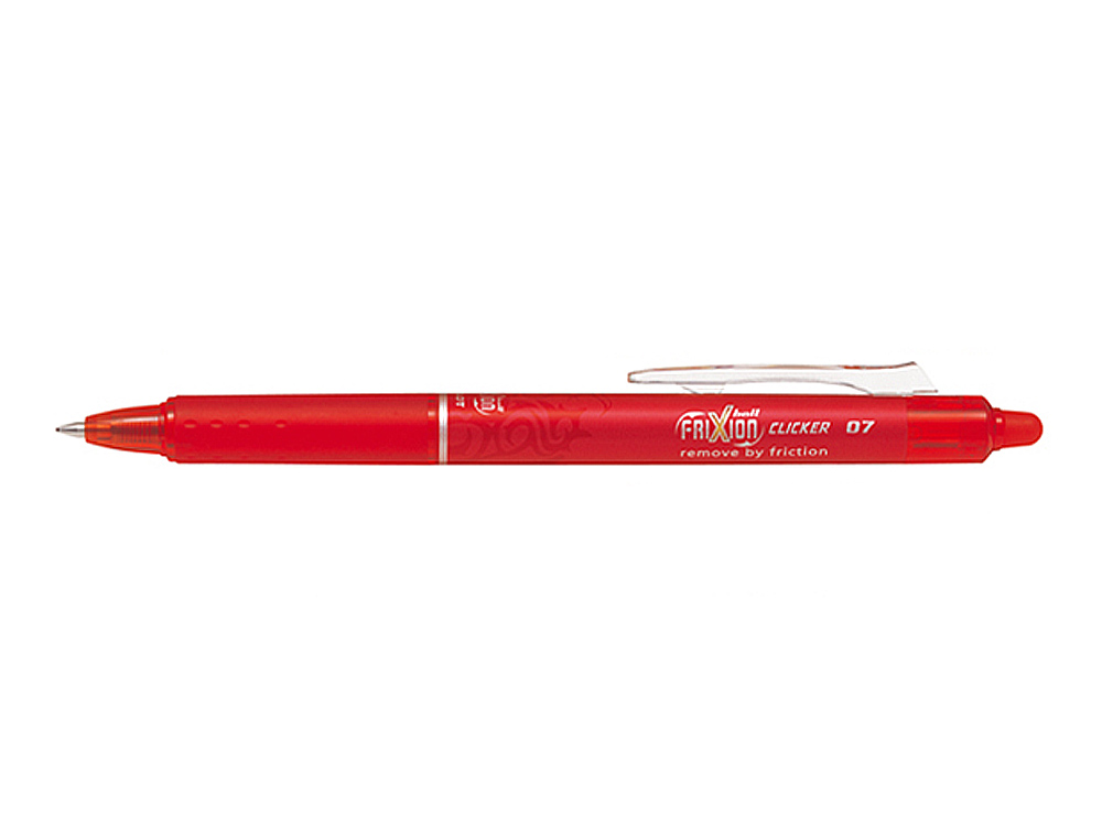 Esferográfica Pilot Frixion Clicker Apagável 0,7mm cor Vermelho ( Imagem 2 de 6 ) - Preview
