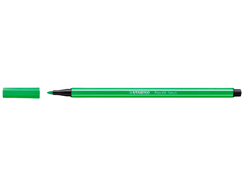 Marcador stabilo aguarelavel pen 68 verde neon 1 mm (10 unidades) ( Imagem 4 de 6 ) - Preview