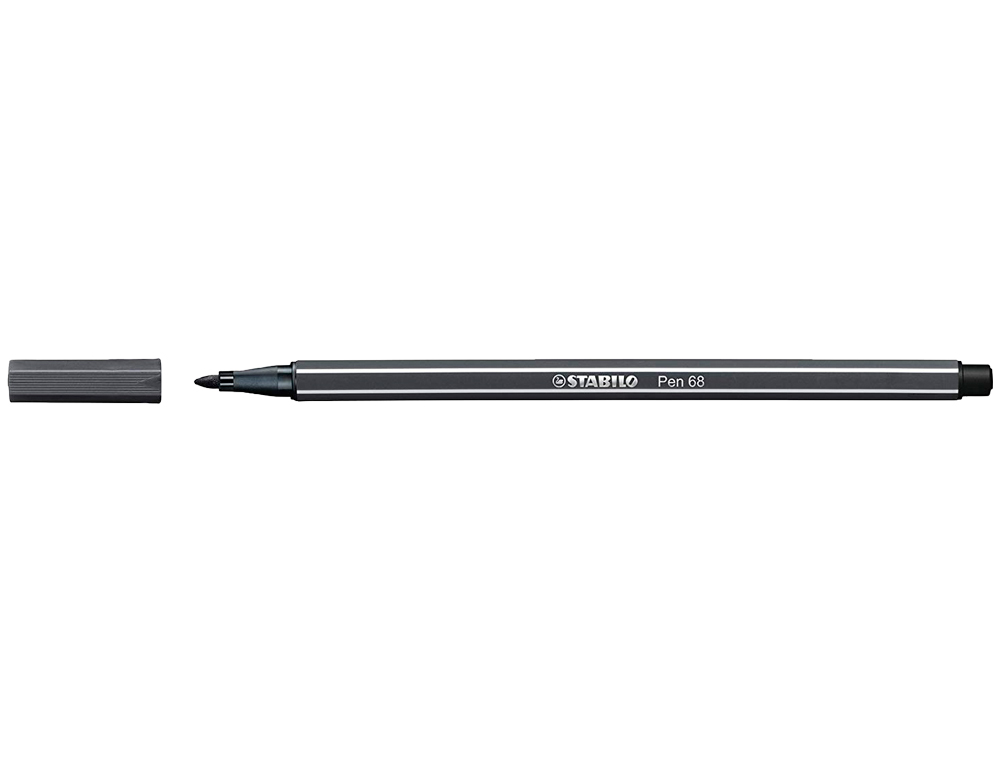 Marcador Stabilo Aguarelável Pen 68 Cinza Paynes 1 mm (10 Unidades) ( Imagem 4 de 6 ) - Preview