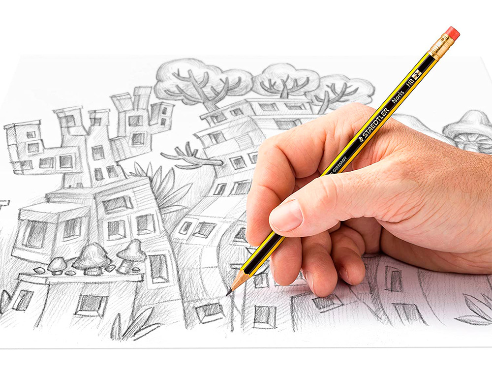 Lápis De Grafite Staedtler Noris Com Borracha ( Imagem 5 de 7 ) - Preview