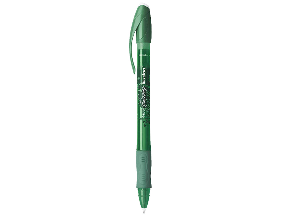 Esferográfica Bic Gelocity Illusion Apagavel Verde Ponta de 0,7 mm ( Imagem 2 de 2 ) - Preview