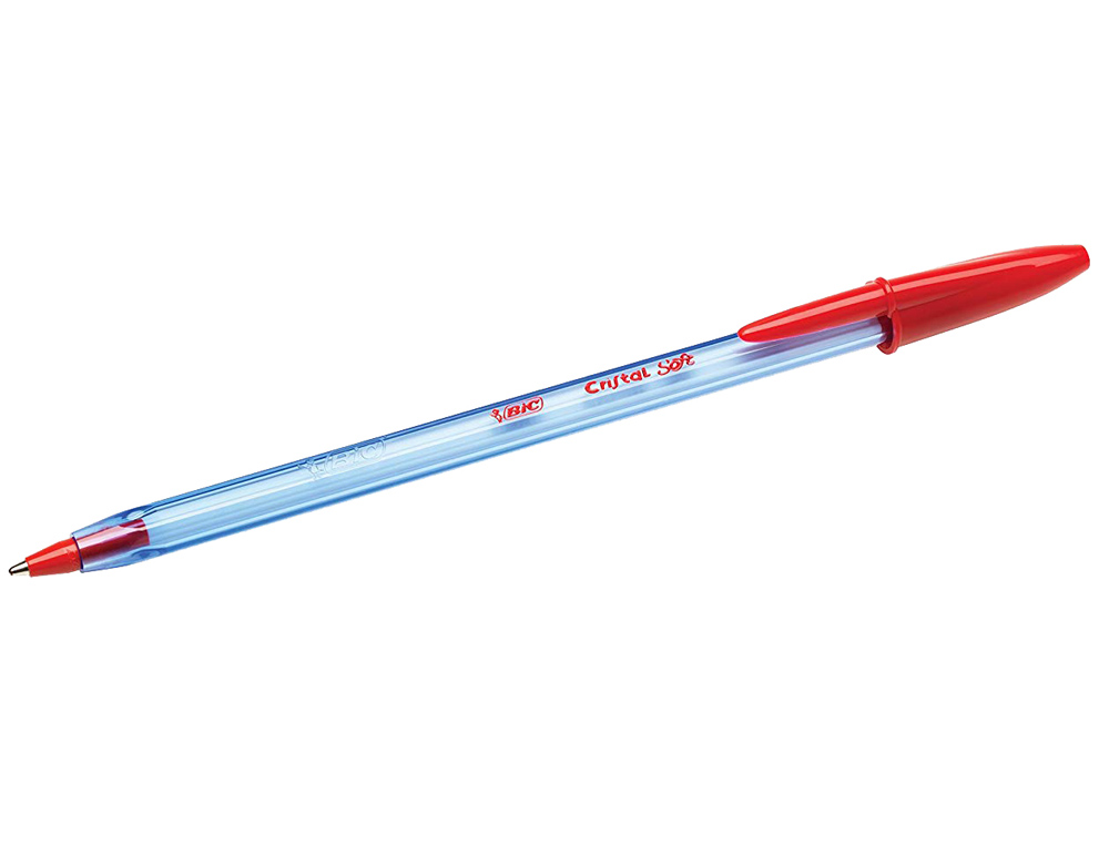 Esferografica bic cristal soft vermelho ponta de 1,2 mm (50 unidades) ( Imagem 2 de 8 ) - Preview