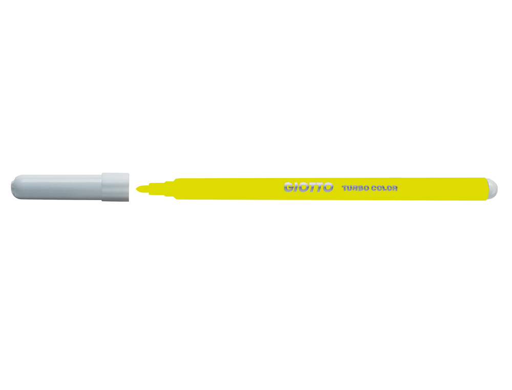 Marcador giotto turbo color lavavel com ponta bloqueada unicolor amarelo (12 unidades) ( Imagem 2 de 2 ) - Preview