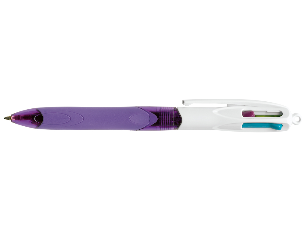 Esferográfica Bic Quatro Cores Com Grip Cores Pastel Ponta 1,3 mm ( Imagem 2 de 2 ) - Preview
