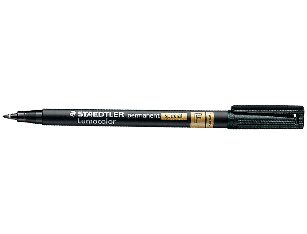 Marcador Permanente Staedtler Lumocor - Preto. Ponta fina redonda 0,6mm ( Imagem 2 de 2 ) - Preview