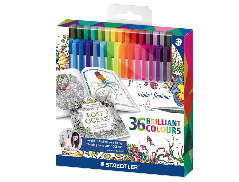 Box of 36 Staedtler Triplus Fineliner Pens 0.3mm ( Imagem 2 de 2 ) - Preview