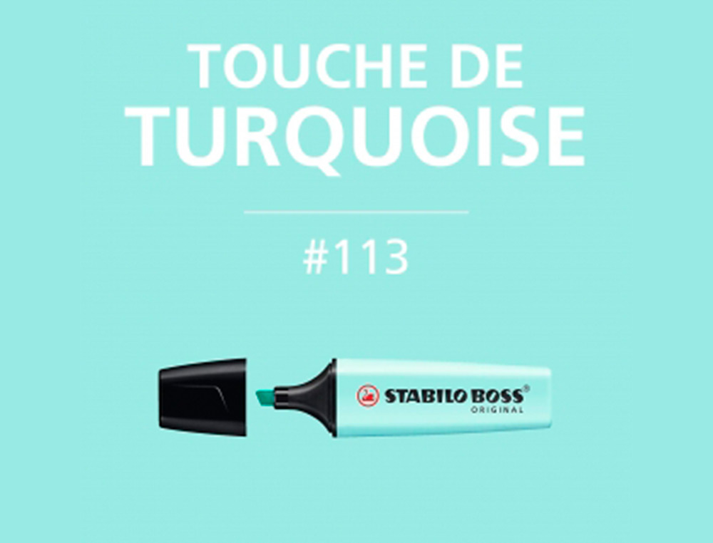 Marcador stabilo boss pastel fluorescente 70 toque de turquesa (10 unidades) ( Imagem 5 de 7 ) - Preview
