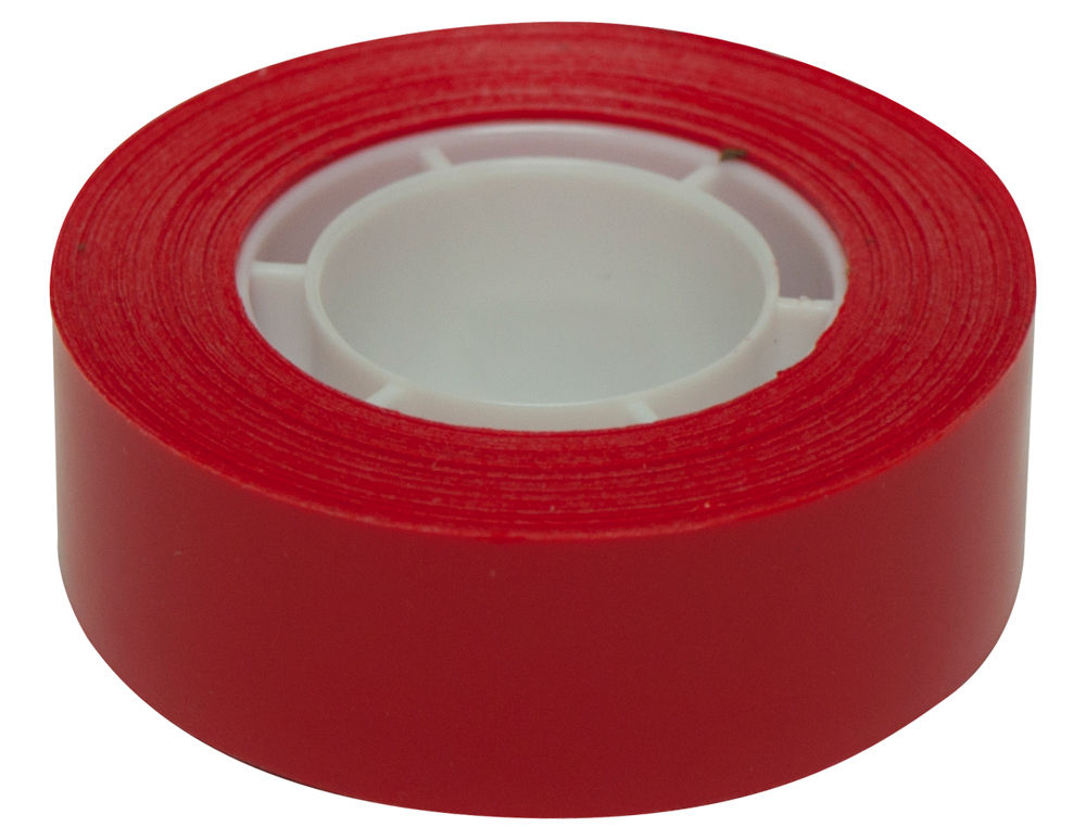 Fita adesiva apli 33 mt x 19 mm cor vermelho (8 unidades) ( Imagem 4 de 4 ) - Preview