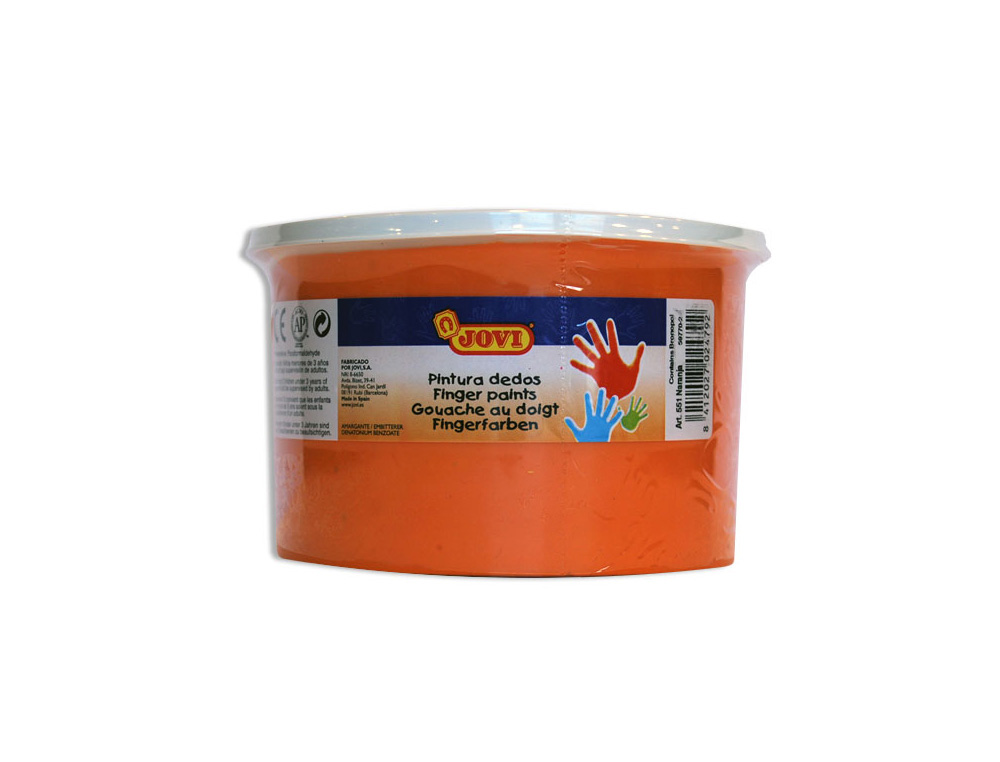 Estojo jovi pintura a dedos 125 ml laranja ( Imagem 2 de 3 ) - Preview