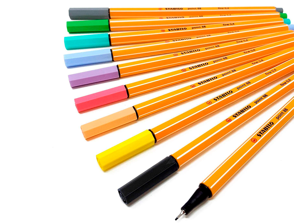 Marcadores com 8 cores Stabilo Point 88 Pastel - 88/8-01 ( Imagem 4 de 10 ) - Preview