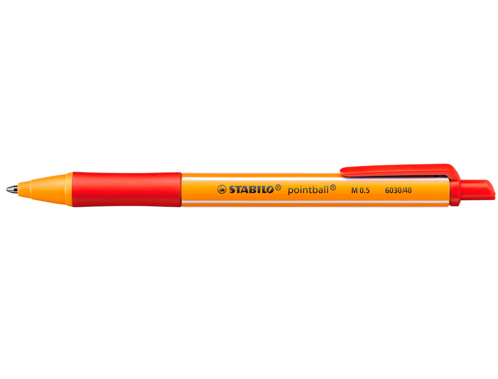 Esferográfica Stabilo Pointball 0,5 mm Cor Vermelho ( Imagem 4 de 9 ) - Preview