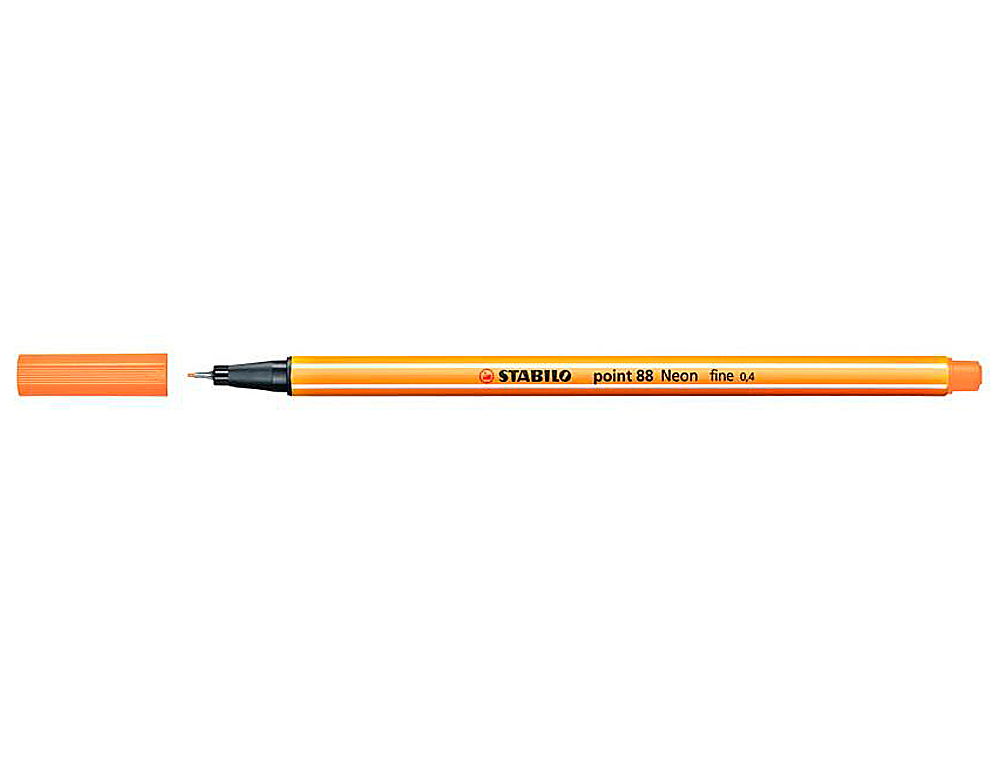 Marcador stabilo ponta de fibra point 88 laranja neon ( Imagem 4 de 6 ) - Preview