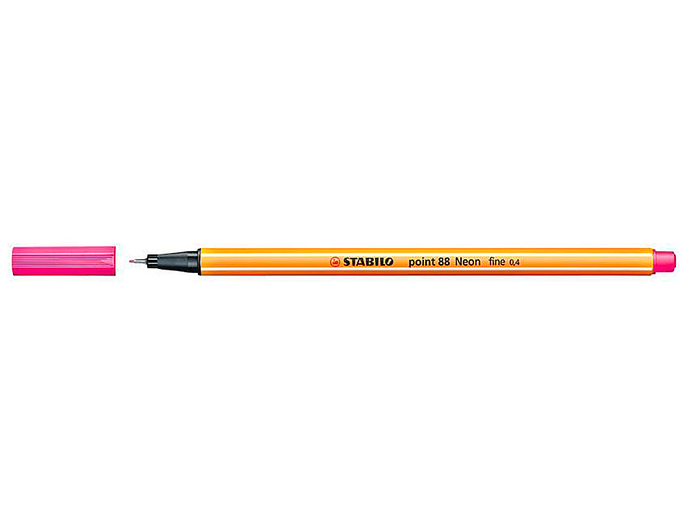 Marcador stabilo ponta de fibra point 88 rosa neon (10 unidades) ( Imagem 4 de 6 ) - Preview