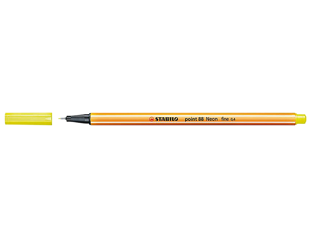 Marcador stabilo ponta de fibra point 88 amarelo neon ( Imagem 4 de 6 ) - Preview