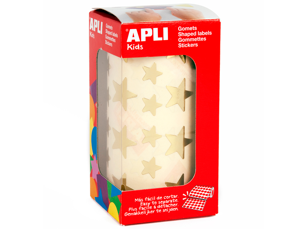 Etiquetas apli estrela ouro rolo de 2360 unidades ( Imagem 2 de 3 ) - Preview