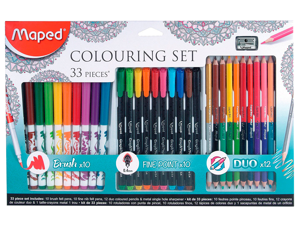 Mapped mandala drawing kit, 33 pieces. ( Imagem 2 de 7 ) - Preview