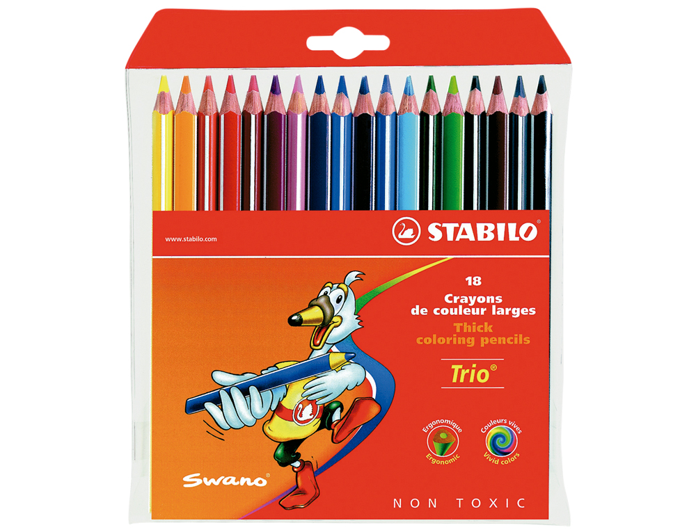 Lapis de cores trio stabilo 18 unidades ( Imagem 4 de 6 ) - Preview