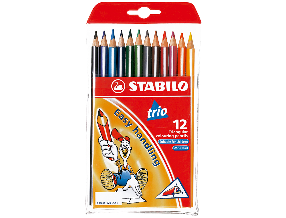 Lápis de Cor Stabilo Trio - 12 unidades ( Imagem 5 de 6 ) - Preview