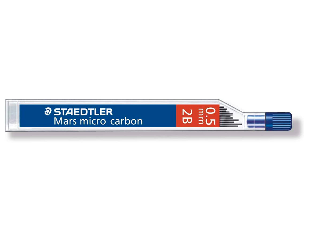 Minas de 0,5mm 2B Staedtler - Mars Micro Carbon. 12 unidades ( Imagem 2 de 2 ) - Preview