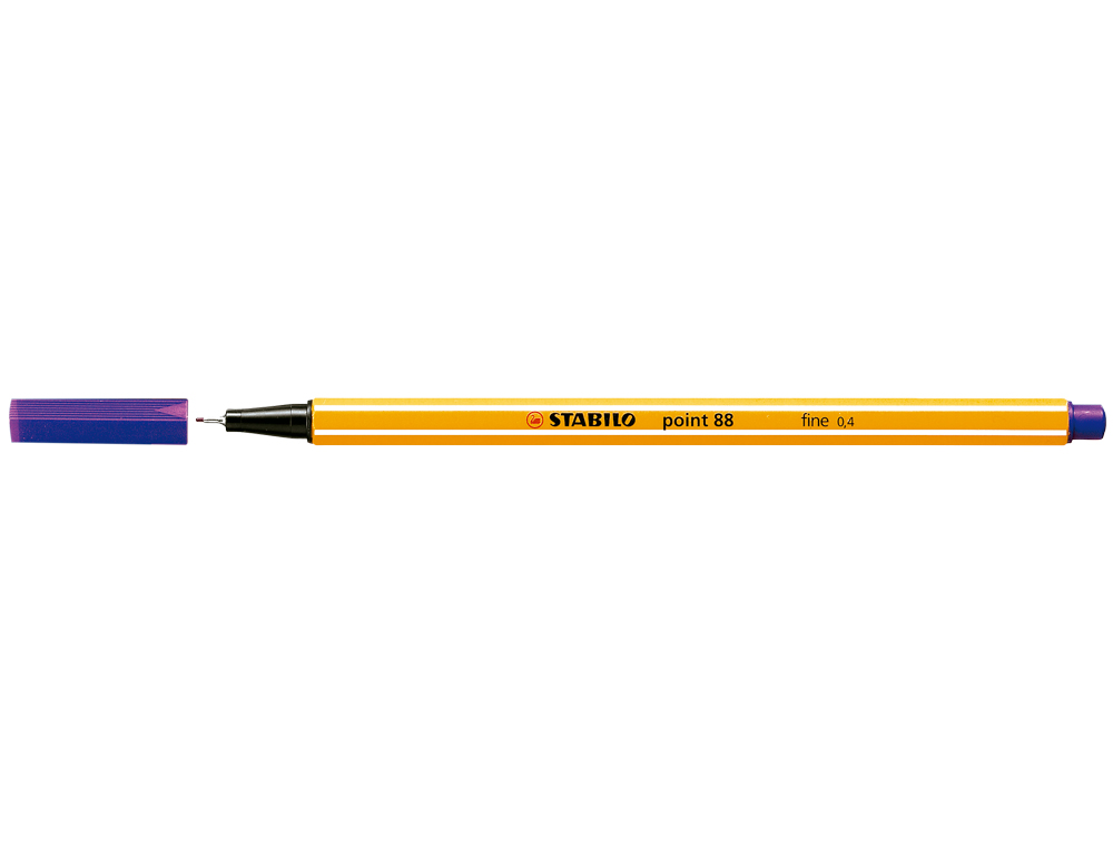 Marcador stabilo ponta de fibra point 88 violeta 0,4 mm (10 unidades) ( Imagem 4 de 9 ) - Preview