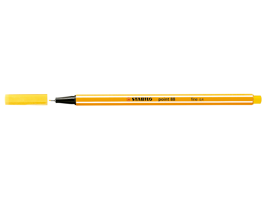 Marcador stabilo ponta de fibra point 88 amarelo 0,4 mm (10 unidades) ( Imagem 4 de 9 ) - Preview