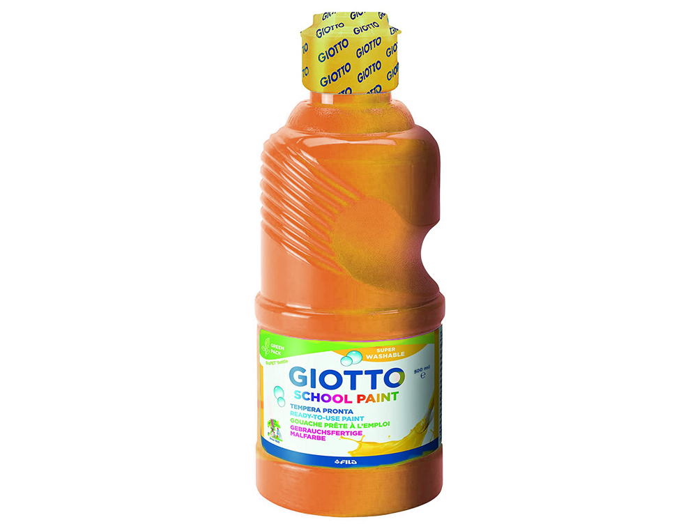Guache Escolar Lavável, Cor Laranja - Giotto - 500 ml ( Imagem 3 de 3 ) - Preview