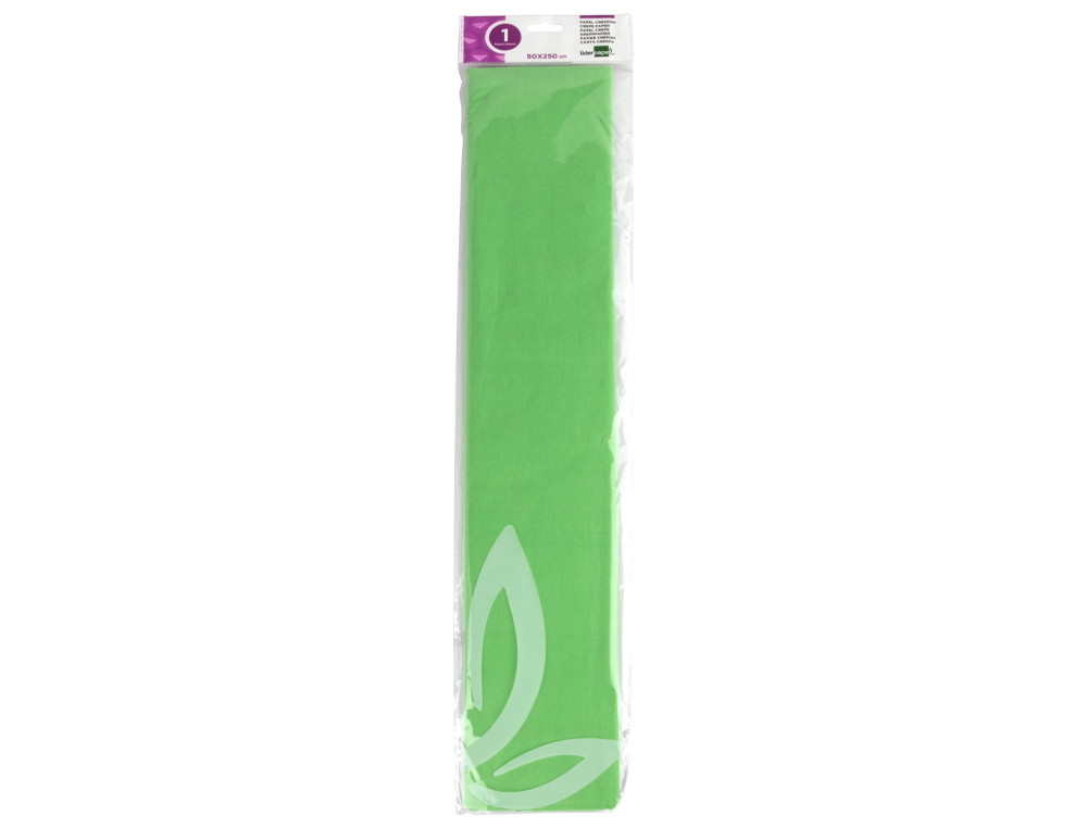 Papel crepe em celofane liderpapel 50 cm x 2,5 m verde-claro classico ( Imagem 2 de 7 ) - Preview