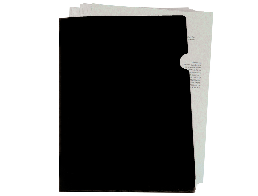 Bolsa dossier liderpapel com separador polipropileno din a4 preto opaco 20 folhas (10 unidades) ( Imagem 4 de 8 ) - Preview