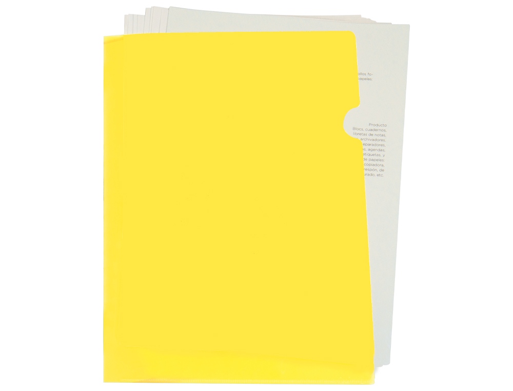 Bolsa dossier liderpapel com separador polipropileno din a4 amarelo fluor opaco 20 folhas (10 unidades) ( Imagem 4 de 8 ) - Preview