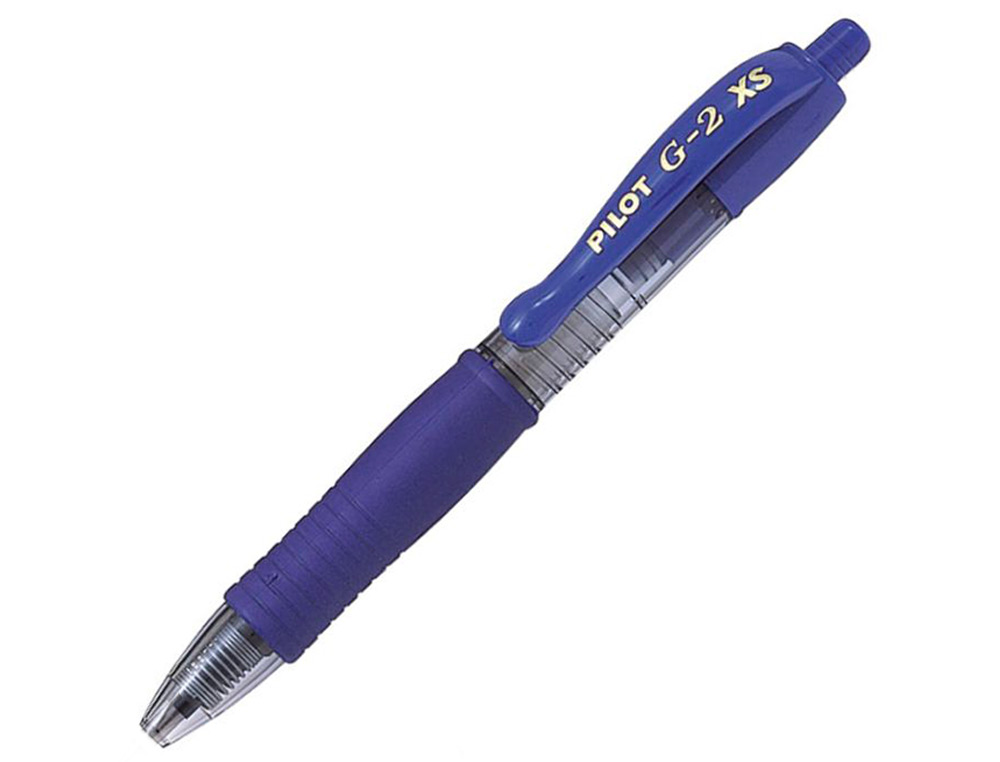 Esferográfica, G-2 Pixie, Tinta Gel Azul - Pilot - Retractil, Pega de Borracha ( Imagem 4 de 4 ) - Preview