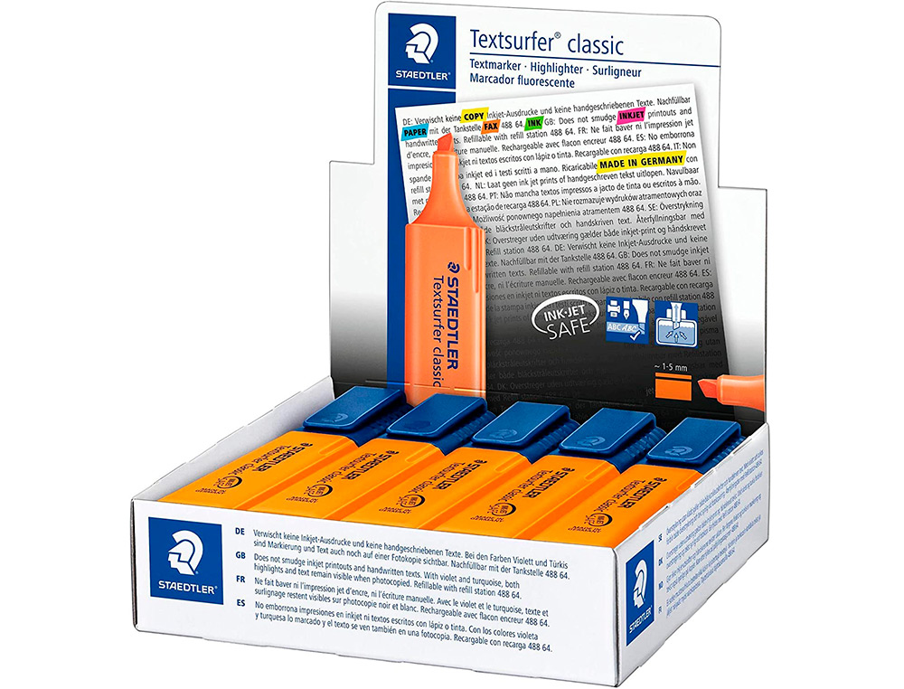 Marcador Textsurfer Classic 364, Laranja Fluorescente - Staedtler ( Imagem 4 de 9 ) - Preview