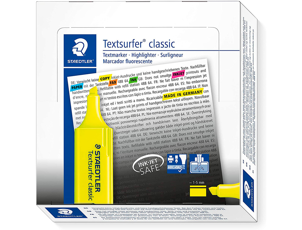 STAEDTLER - MARC. TEXTSURFER YELLOW - 364-1 ( Imagem 3 de 9 ) - Preview