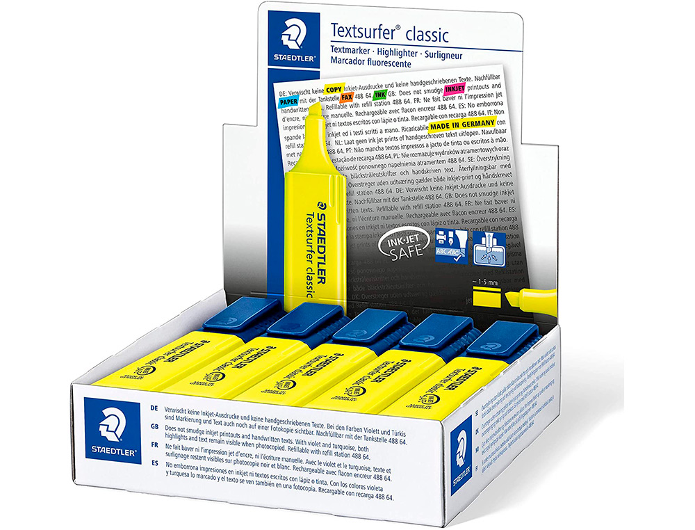 STAEDTLER - MARC. TEXTSURFER YELLOW - 364-1 ( Imagem 4 de 9 ) - Preview