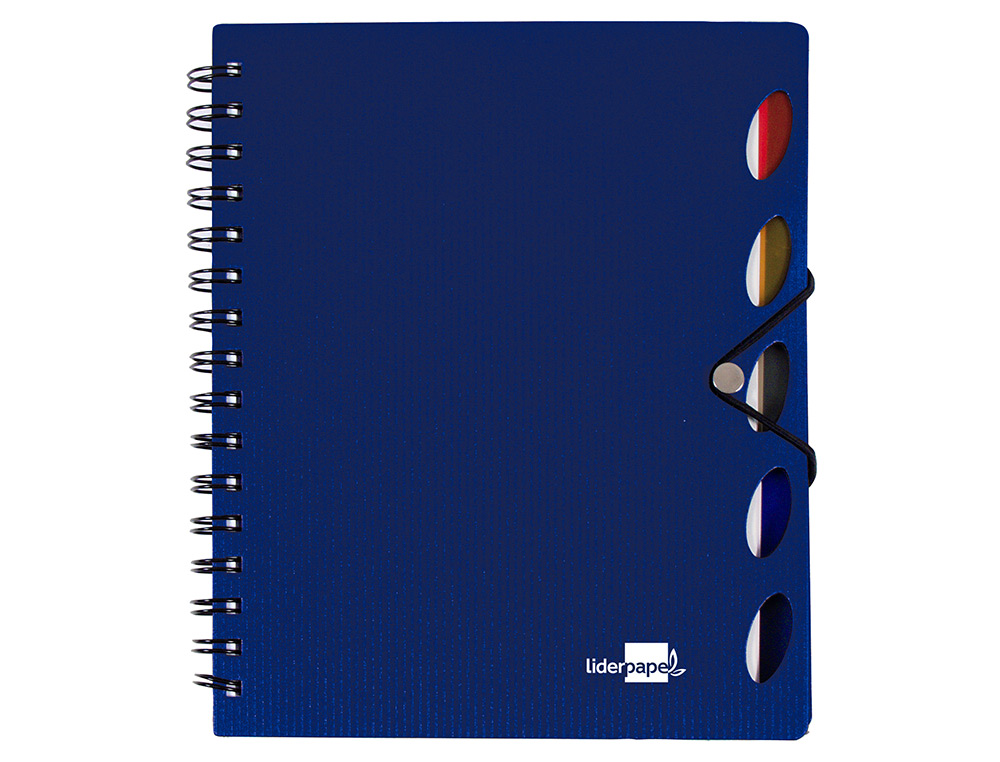Caderno espiral liderpapel executive 100 fls a4 azul quad ( Imagem 4 de 9 ) - Preview