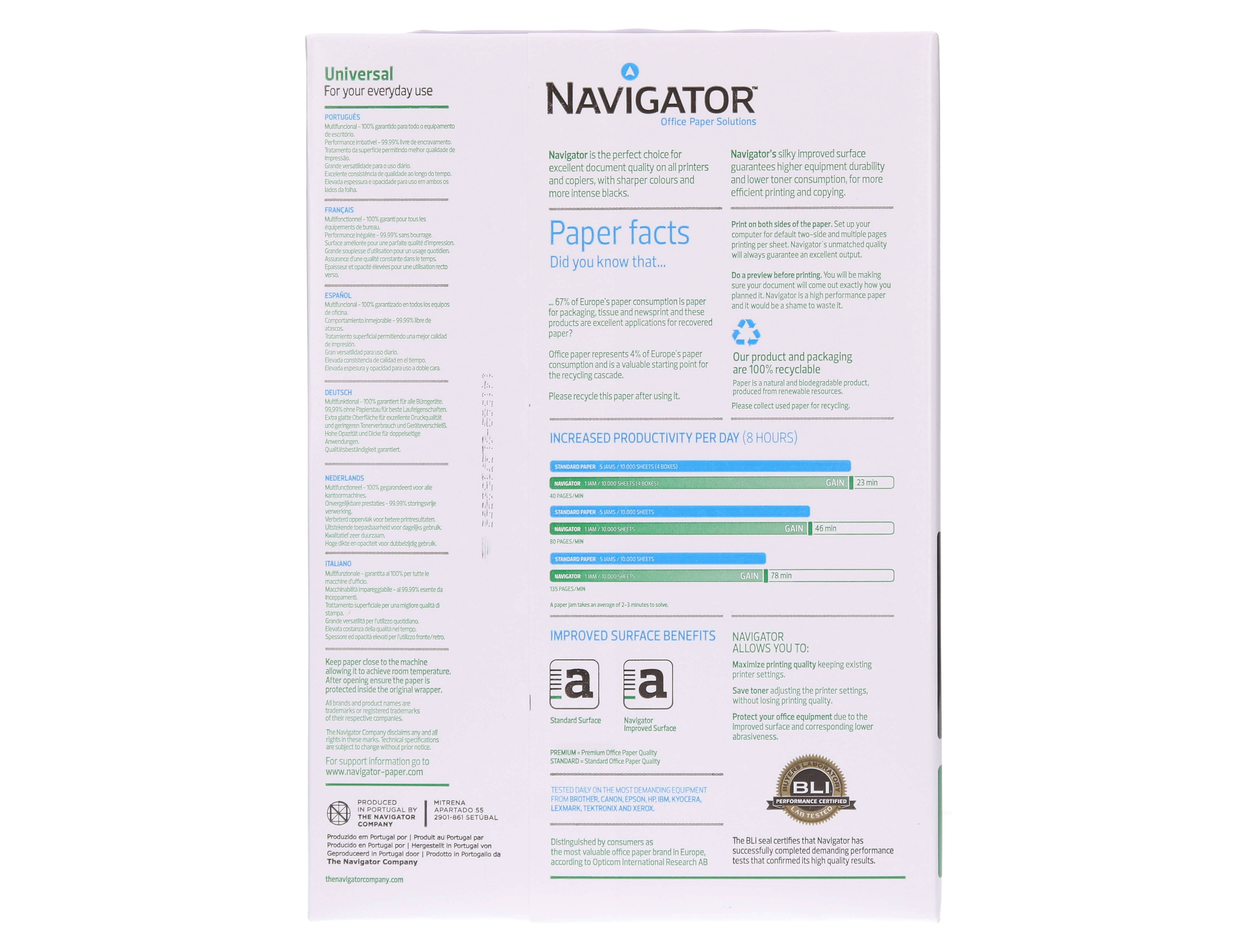 Navigator - Resma A4 80gm ( Imagem 5 de 9 ) - Preview