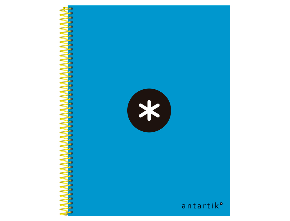 Caderno espiral liderpapel din a4 antartik capa forrada 120 f 100 gr liso com bandas de cores 4 furos cor azul ( Imagem 4 de 12 ) - Preview