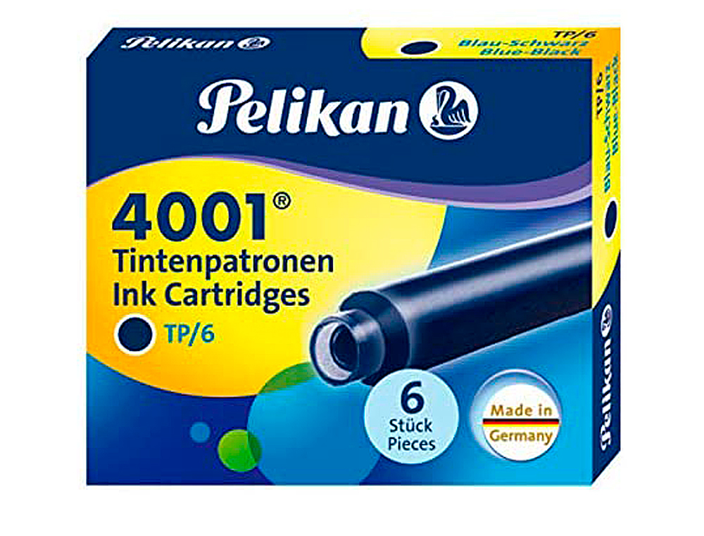 Cartucho Pelikan TP6. Cor azul ( Imagem 2 de 2 ) - Preview