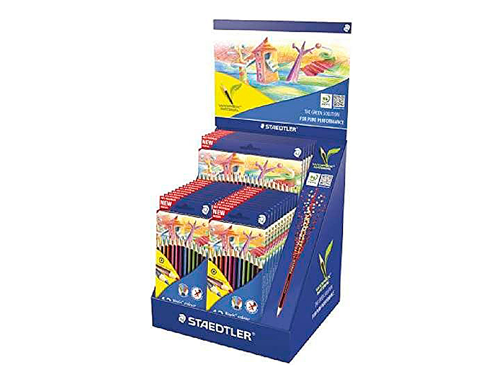Lapis de cores staedtler wopex ecologico expositor de 20 caixas de 12 cores e 5 caixas de 24 cores ( Imagem 2 de 4 ) - Preview