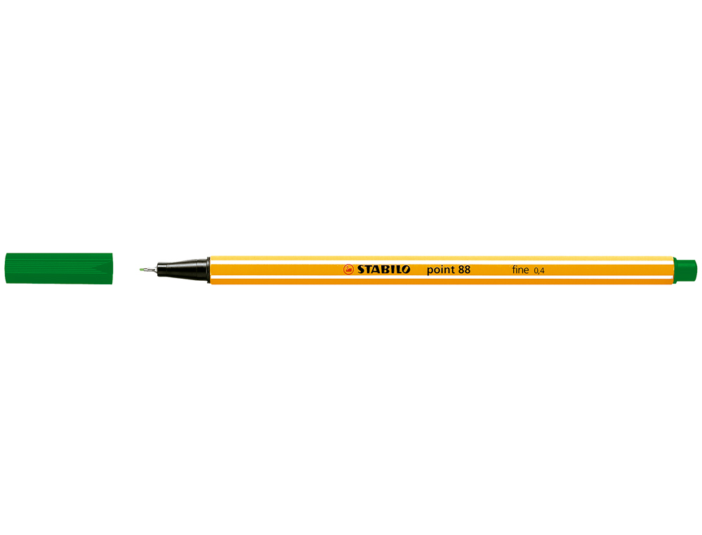 Marcador stabilo ponta de fibra point 88 verde oliva 0,4 mm ( Imagem 4 de 9 ) - Preview