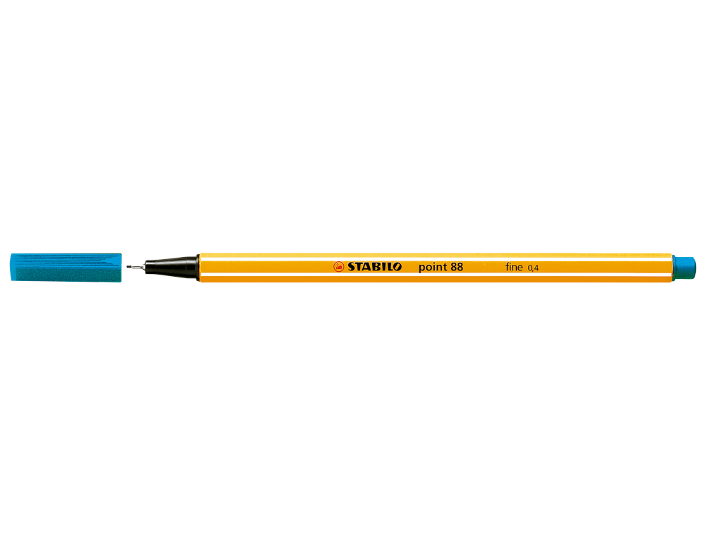 Marcador Ponta de Fibra Point 88 Azul Turquesa - Stabilo - 0,4 mm ( Imagem 4 de 9 ) - Preview