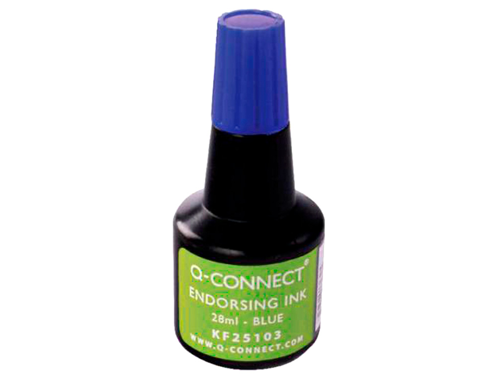 Tinta para Almofada Q-Connect - Azul ( Imagem 3 de 6 ) - Preview
