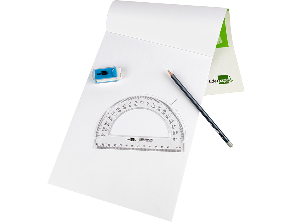 Transferidor plastico base liderpapel 13 cm ( Imagem 4 de 5 ) - Preview