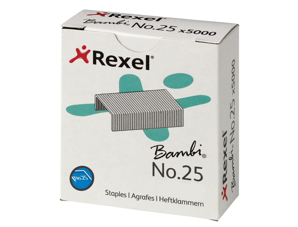 Agrafos Rexel n. 25 21/4 Caixa de 1500 ( Imagem 2 de 2 ) - Preview