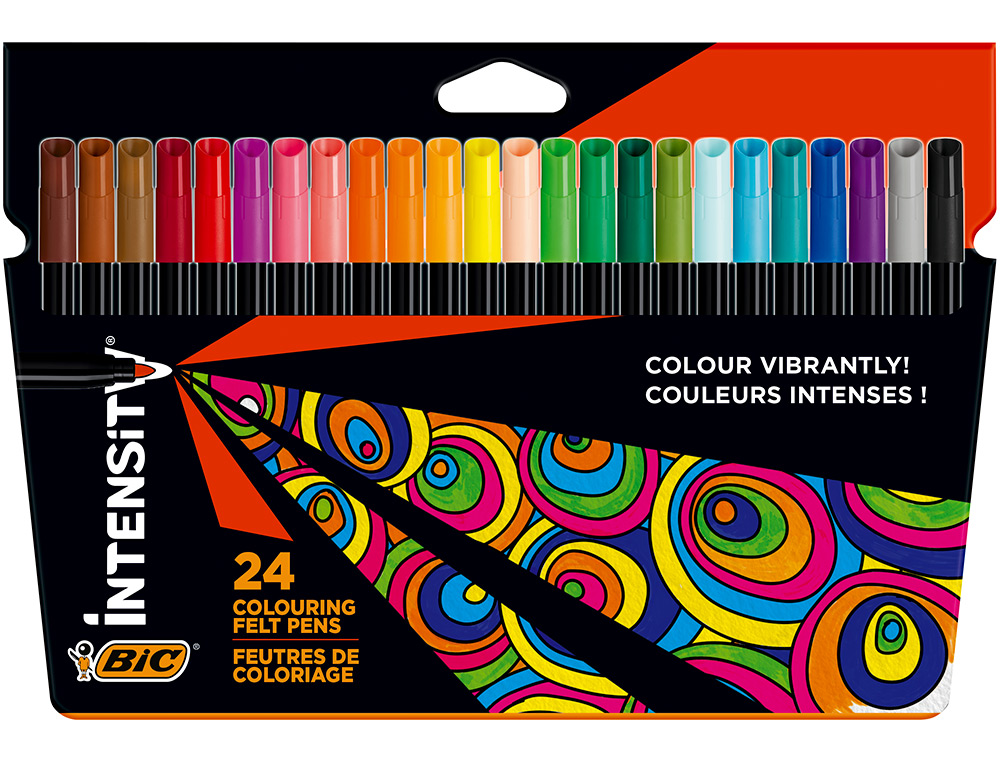 Marcador bic intensity estojo de 24 cores sortidas ( Imagem 2 de 8 ) - Preview
