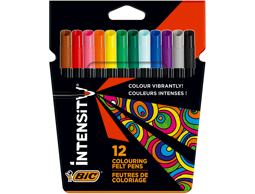 Marcador bic intensity estojo de 12 cores sortidas ( Imagem 2 de 8 ) - Preview