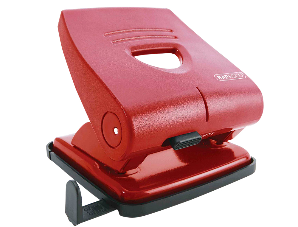 Furador Rapesco 827-P - 2 Furos Capacidade 30 folhas - Vermelho ( Imagem 2 de 3 ) - Preview