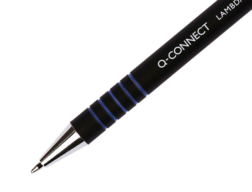 Esferográfica Q-Connect Retratil Com Grip 0,7mm - Cor Azul ( Imagem 3 de 7 ) - Preview
