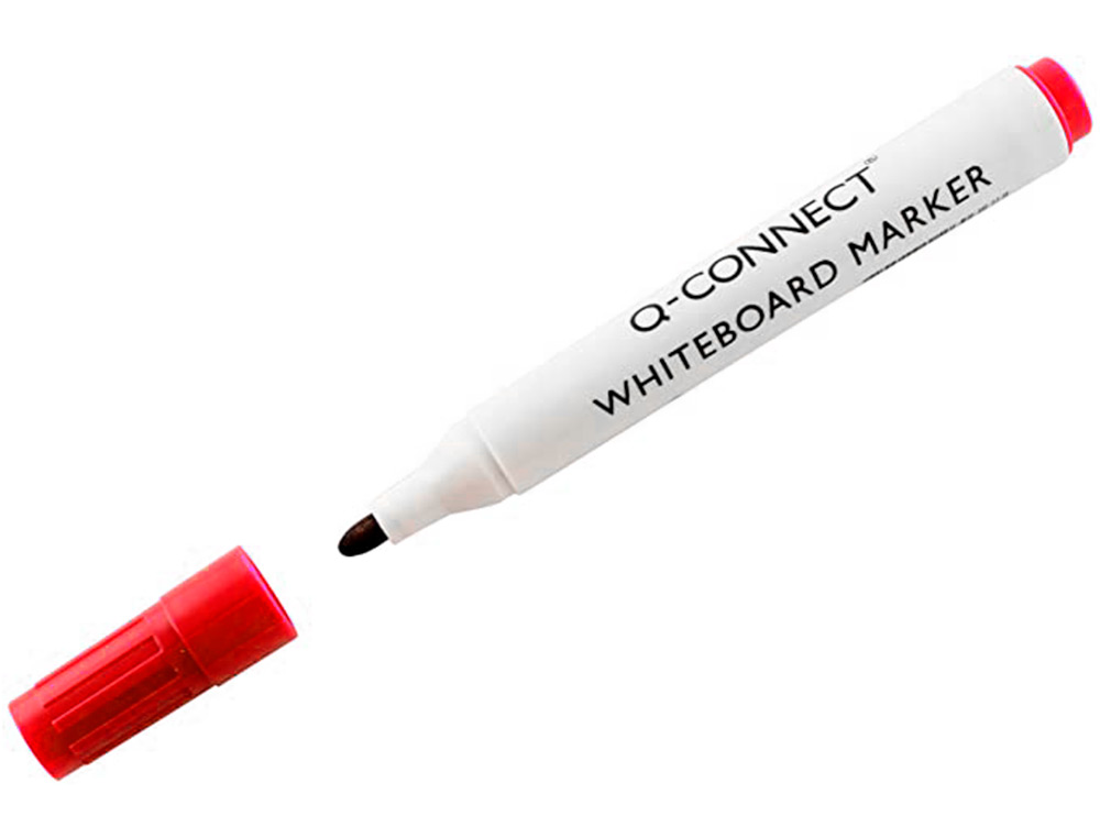 Marcador Q-Connect Para Quadro Branco de Ponta Redonda 3.0mm - Vermelho ( Imagem 3 de 5 ) - Preview