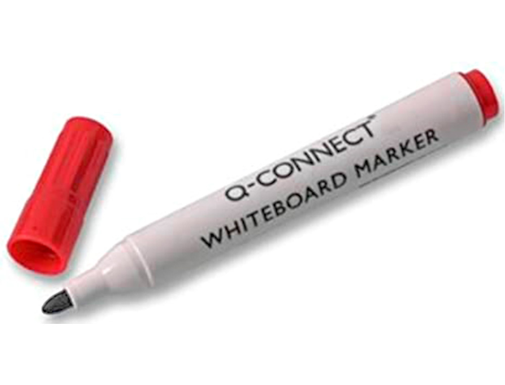 Marcador Q-Connect Para Quadro Branco de Ponta Redonda 3.0mm - Vermelho ( Imagem 5 de 5 ) - Preview